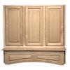 Decorative 60" Wide Hickory Wood Mantel Style Range Hood VMI FDWHMT02 60 H