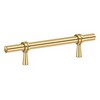 Deltana P311U003, Adjustable Bar Pull 3" to 6-1/4" (76mm - 159mm) Centers, PVD Polished Brass