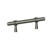 Deltana P310U15A, Adjustable Bar Pull 2" to 4-1/4" (59mm - 108mm) Centers, Antique Nickel