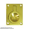 Deltana FRP175CR03, Flush Ring Pull, 1-3/4 x 1-3/8, Lifetime Brass