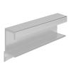 Flush Mortise Pull 72" Long No Holes for 13/16" Material Satin Clear Anodized Epco DP412-2-LA
