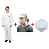 Emergency Kit 2 Size XL - Coveralls, Face Shield and KN95 Face Masks-Box of 10 WE Preferred EMERGENCYKIT2XL
