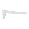 KV 185 WH 22, 22in 185 Series Double Slotted Shelf Bracket, White, Knape and Vogt