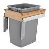 4WCTM Top Mount Single 35 Quart Waste Container Maple Rev-A-Shelf 4WCTM-1516DM-1
