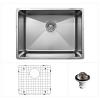 23" Undermount Single Bowl Stainless Steel Kitchen Sink Kit Karan NC-420-PK1