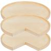 22" Contender Series Pie Cut Lazy Susan Trays Only Bulk-3 Pre-Finished Birch/Maple Century Components CONSHO22PCPF