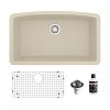Undermount Quartz Composite 32" Single Bowl Kitchen Sink Kit Bisque Karran QU-712-BI-PK1