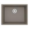 24-3/8" Undermount Single Bowl Quartz Kitchen Sink Concrete Karran QU-820-CN