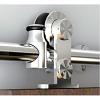 Standard-Close Top Mount Barn Door Hardware Kit with Round Rail Stainless Steel WE Preferred 77124 56 003