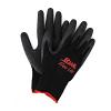 Ruf-flex Lite Black Rubber Palm Coated Nylon String Knit Gloves L Black Northern Safety 27504L