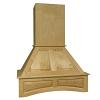 Signature Deluxe Raised Front Panel 30" Wide Alder Wood Wall Mount Range Hood with Liner Omega National R2530SMB1QUF1