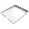 Steel Compact Front Load Washer Floor Tray with Drain 27" x 25" x 2-1/2" White Killarney Metals KM-03384