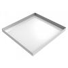 Steel Compact Washer Floor Tray 27" x 25" x 2-1/2" White Killarney Metals KM-02804