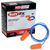 NSI Soft Fit  Corded Disposable Foam Earplugs 100 Pair/Box Northern Safety 354862