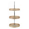 18" Wood Full Circle 3 Shelf Lazy Susan Natural Maple Independently Rotating Rev-A-Shelf LD-4NW-073-1836-1