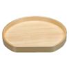 20" Wood D-Shape 1 Shelf Lazy Susan with Swivel Bearing Natural Maple Rev-A-Shelf LD-4BW-201-20SBS-1