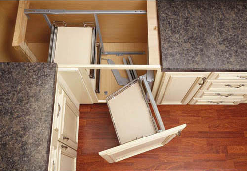 How To Make Blind Corner Cabinet Space, Kitchen Blind Corner Cabinet Storage Solutions