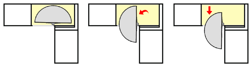 How To Make Blind Corner Cabinet Space, How Does A Blind Corner Base Cabinet Work