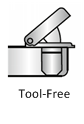 Image of Tool-free hinge mounting