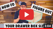 How to Figure Out Your Drawer Box Size for Undermount Drawer Slides video clip