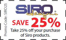 Siro Designs Coupon for 25% off Siro products - Coupon SIRO25